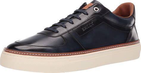 Bally Men's Hens Burnished Leather Sneakers in Dark Blue (Blue) for Men ...