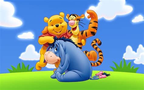 HD wallpaper: Winnie The Pooh And Friends Eeyore Tigger Cartoon Art ...