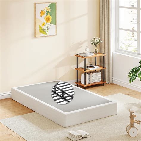 EZBeds Twin-Box-Spring, 9 Inch Metal Twin Box Spring Only, Mattress Foundation Box Spring Twin ...