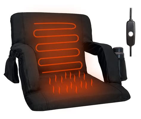 Buy Double Heated Portable Reclining Bleachers Back Chair, Stadium Seats with Heated Back and ...