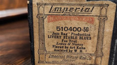 Roll Play: Livery Stable Blues (106-year-old song on 106-year-old piano) - YouTube