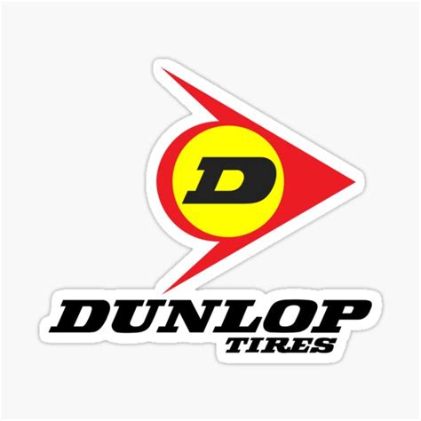 "central logo dunlop tires" Sticker for Sale by aciokeropi | Redbubble