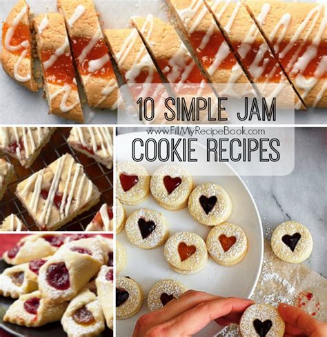 10 Simple Jam Cookie Recipes - Fill My Recipe Book