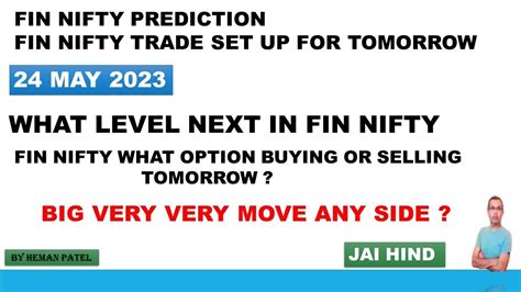 Fin Nifty Prediction For Tomorrow I Fin Nifty Analysis 24 May 2023 - YouTube