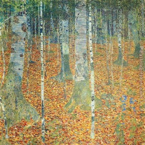 Gustav Klimt Birch Forest painting anysize 50% off