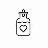 Love Elixir Icon Logo Sign Vector Outline Stock Illustration  sketch template