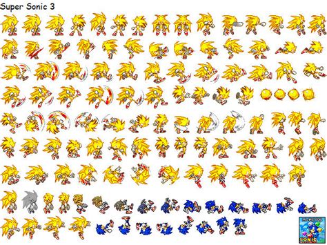 Super Sonic 3 sprites by MyPicts on DeviantArt