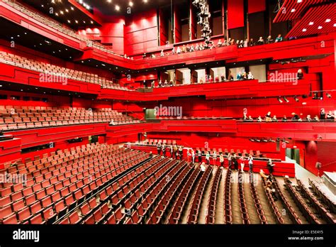 Interior of large theater, Harpa Concert Hall, Reykjavik, Iceland Stock Photo, Royalty Free ...