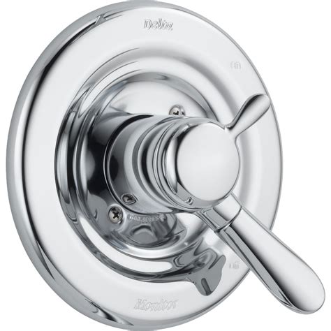 Delta Lahara Temperature and Volume Control Chrome Shower Faucet Trim - FaucetList.com