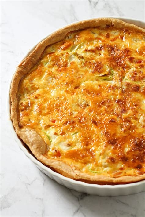 Vegetarian Quiche Recipe (Vegetable Quiche) - Cook it Real Good