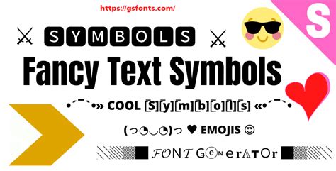 Cool Text Generator Symbols - Infoupdate.org