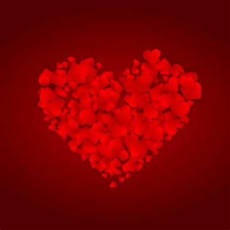 Free Vector | Beautiful red heart