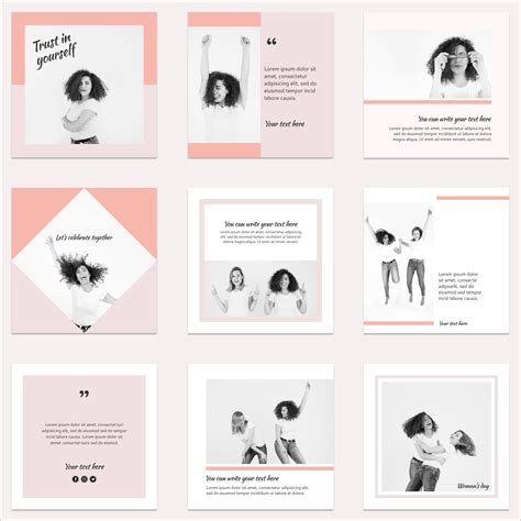 19 Free Instagram Square Templates For Social Media Influencers