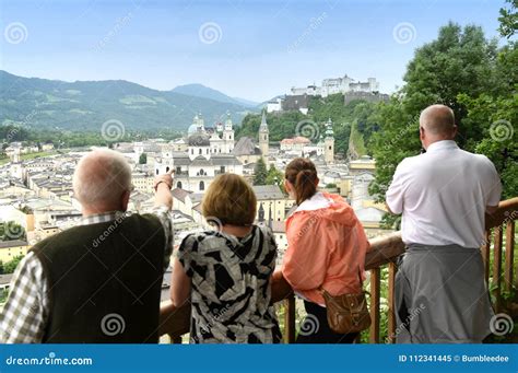 People Look at the Center of Salzburg, Austria Editorial Image - Image ...