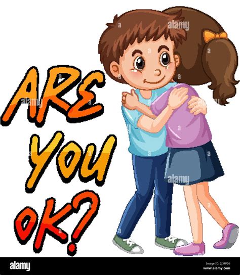 Boy and girl hugging illustration Stock Vector Image & Art - Alamy