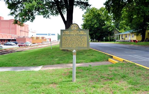 Marker Monday: First Cotton Mill in Northwest Georgia – Georgia ...