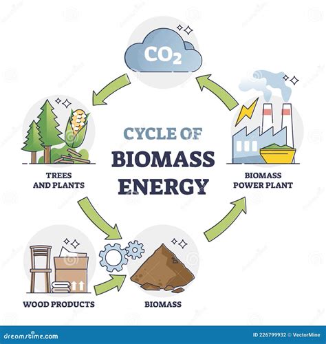 Biomass Energy Cartoon Vector | CartoonDealer.com #81061805