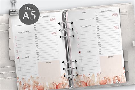 A5 Daily Planner Graphic by KaramelaDesign · Creative Fabrica