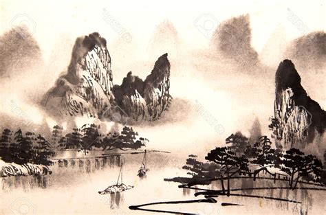 Chinese Watercolor Landscape at PaintingValley.com | Explore collection ...