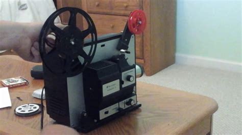 Vintage Bell and Howell filmosound 8 dual 8mm projector demonstration ...