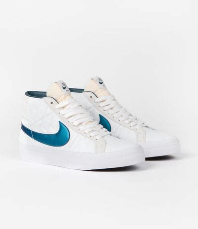 Nike SB Blazer Mid Shoes - Summit White / Nightshade - White | Flatspot