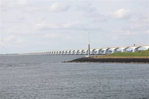 Zeeland Bridge Longest Bridge Netherlands — Stock Photo © hadot1 #364086540