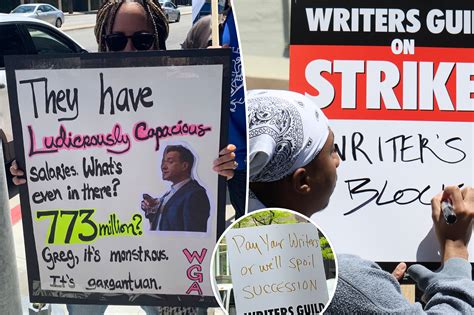 The 2023 WGA Strikes: see the best picket signs