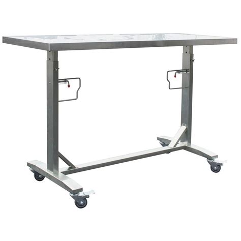 Sportsman 62 in. Stainless Steel Adjustable Work Table with Casters ...