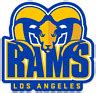 Los Angeles Rams logo with Ram Mascot & name Monogram Type Die-cut MAGNET | eBay