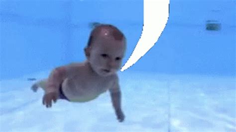 Baby Baby Swimming GIF - Baby Baby Swimming Speech Bubble - Discover & Share GIFs