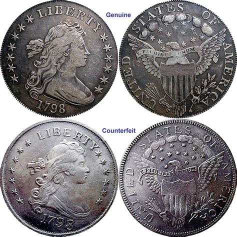 Coin Value: US Draped Bust Silver Dollar (Heraldic Eagle) (Counterfeit ...