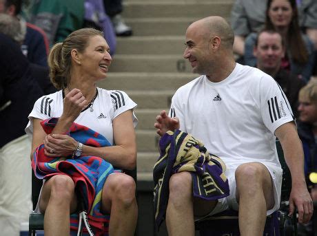 Andre Agassi Steffi Graf During Exhibition Editorial Stock Photo ...