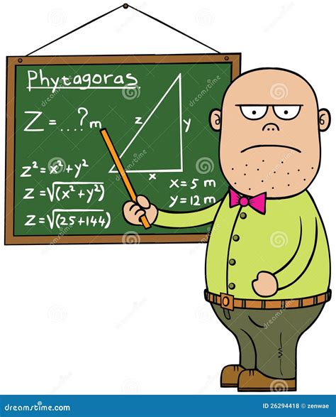 Male Math Teacher Cartoon