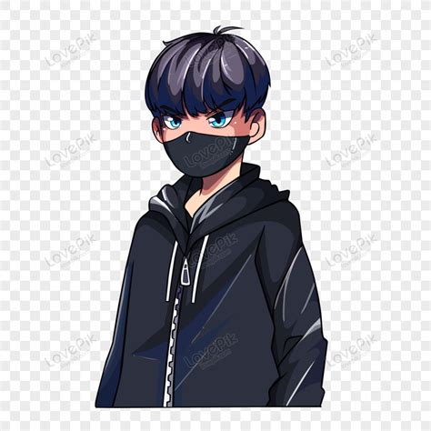 Cartoon Boy Pic With Mask - Anime Boy Png Photo Anime Boy With Mask Transparent Png Transparent ...