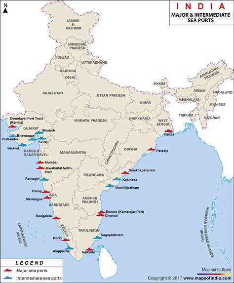 Major Ports In India Map | Images and Photos finder