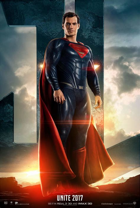 Justice League (2017) Poster - Henry Cavill as super-homem - Justice League (DCEU) fotografia ...