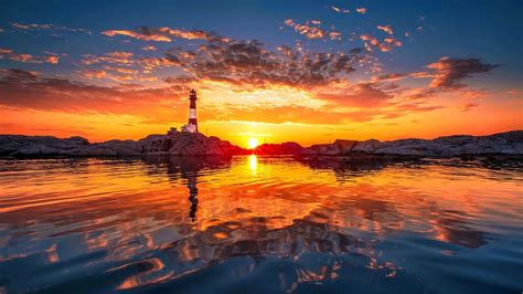 Lighthouse Sunrise And Sunset Wallpapers - Wallpaper Cave