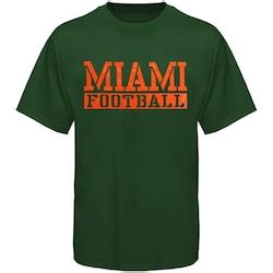 Miami Hurricanes Football T-Shirts - Unique College T-Shirts