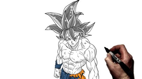 How To Draw Goku MUI (Manga) | Step By Step | Dragon Ball - YouTube