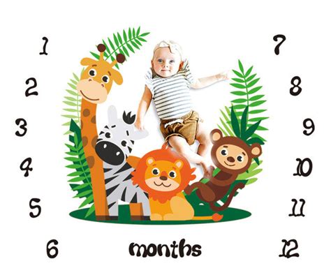 Baby Milestone Background Blanket – Baby Wild Child