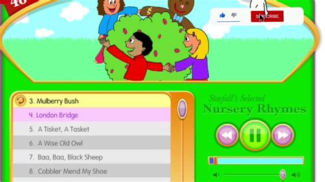 Starfall Nursery rhymes| starfall songs| preschool song for kids - YouTube