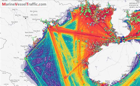 GULF OF TONKIN SHIPS MARINE TRAFFIC AIS LIVE MAP | FleetMon