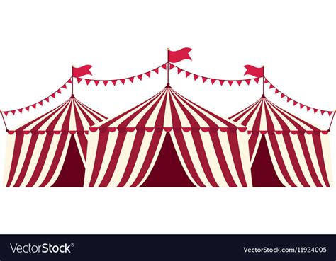 Circus tent festival Royalty Free Vector Image