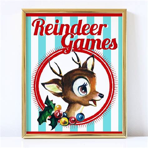 Reindeer Games 8x10 Event Sign