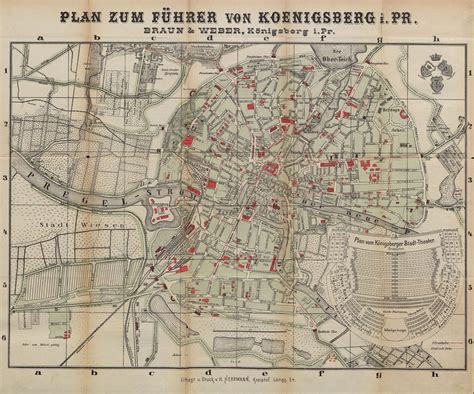 Königsberg Map Konigsberg Plan Old Konigsberg Map - Etsy | Map, City maps, Map of great britain