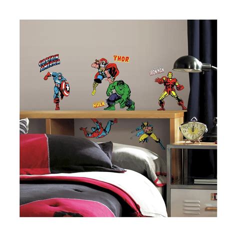 Bring the Marvel comic book scenes to life on any flat surface with these Marvel Classics Peel ...