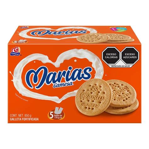 Galletas Marías Gamesa 5 rollos de 170 g c/u | Walmart