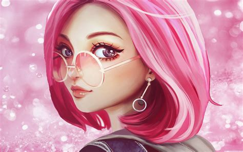 Aesthetic Anime Girls Pink Hair Wallpapers - Wallpaper Cave