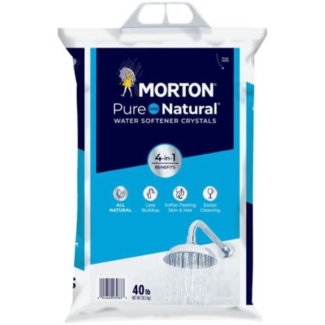 Morton® Pure and Natural® Water Softener Salt Crystals, 40 lb - Kroger