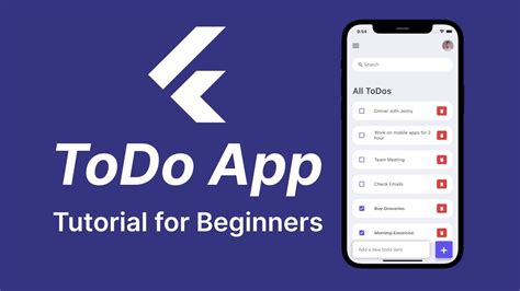 Flutter ToDo App Tutorial for Beginners - YouTube